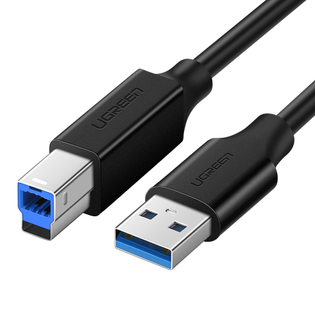 Ugreen kabel przewód do drukarki USB-A - USB-B 5Gb/s 2m czarny (US210)